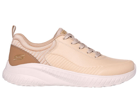 Pantofi sport, dama, SKECHERS BOBS SQUAD CHAOS-HEELING ALIVE 117235-NAT crem, piele ecologica
